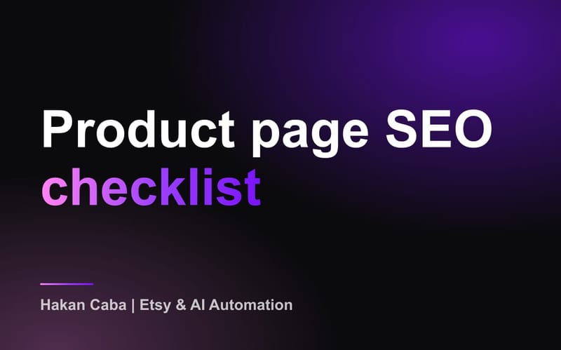 Product Page SEO Checklist: WooCommerce, Shopify