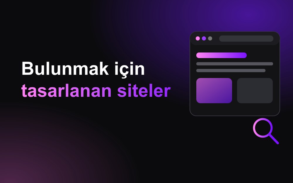 Arama büyüteçli web sitesi illüstrasyonu